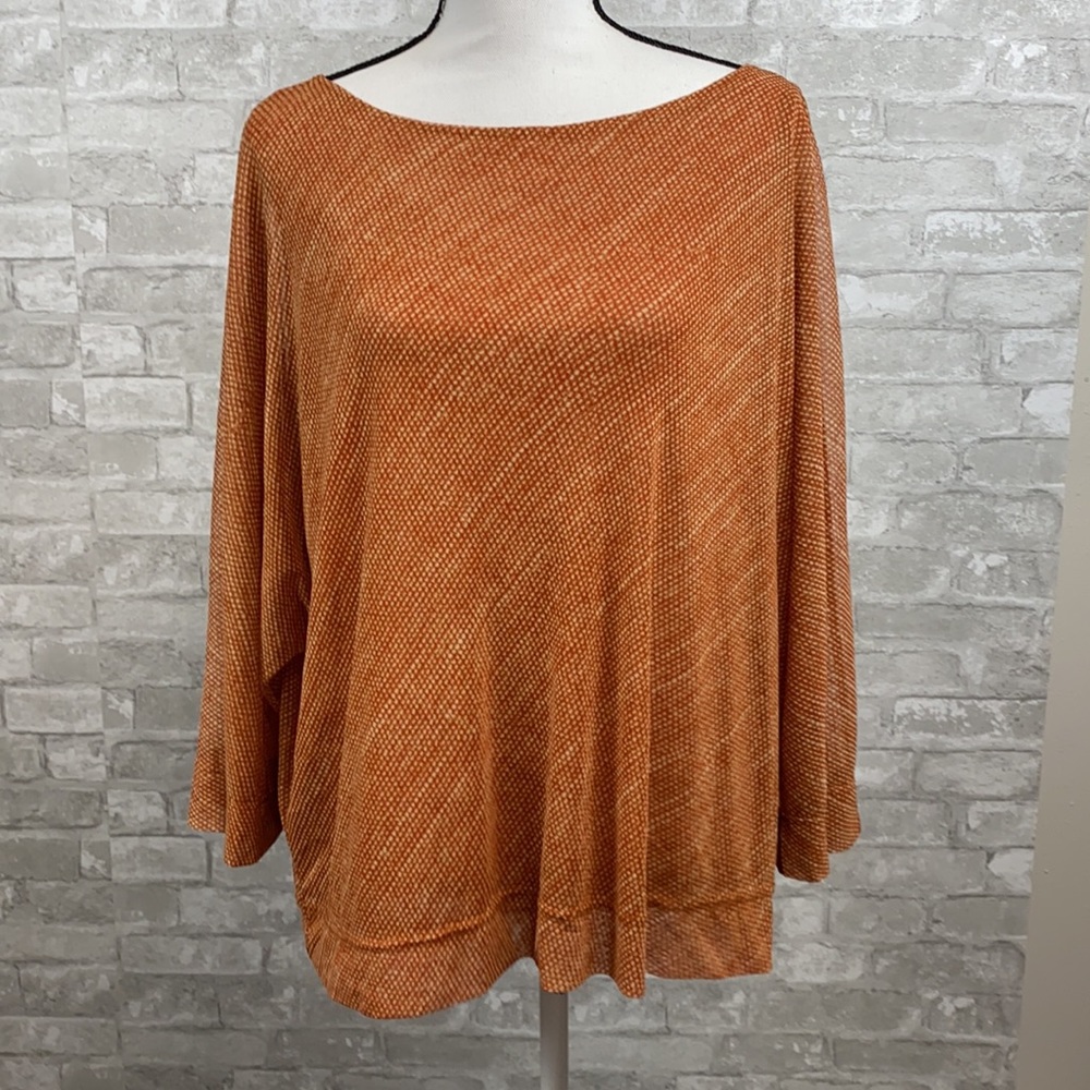 LAST CALL!!  Rose + Olive Burnt Orange Blouse, XL